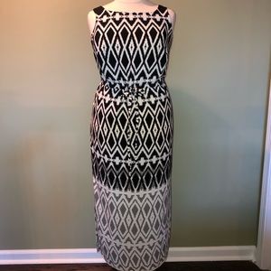 Eloquii Geometric Print Maxi Dress Size 14W
